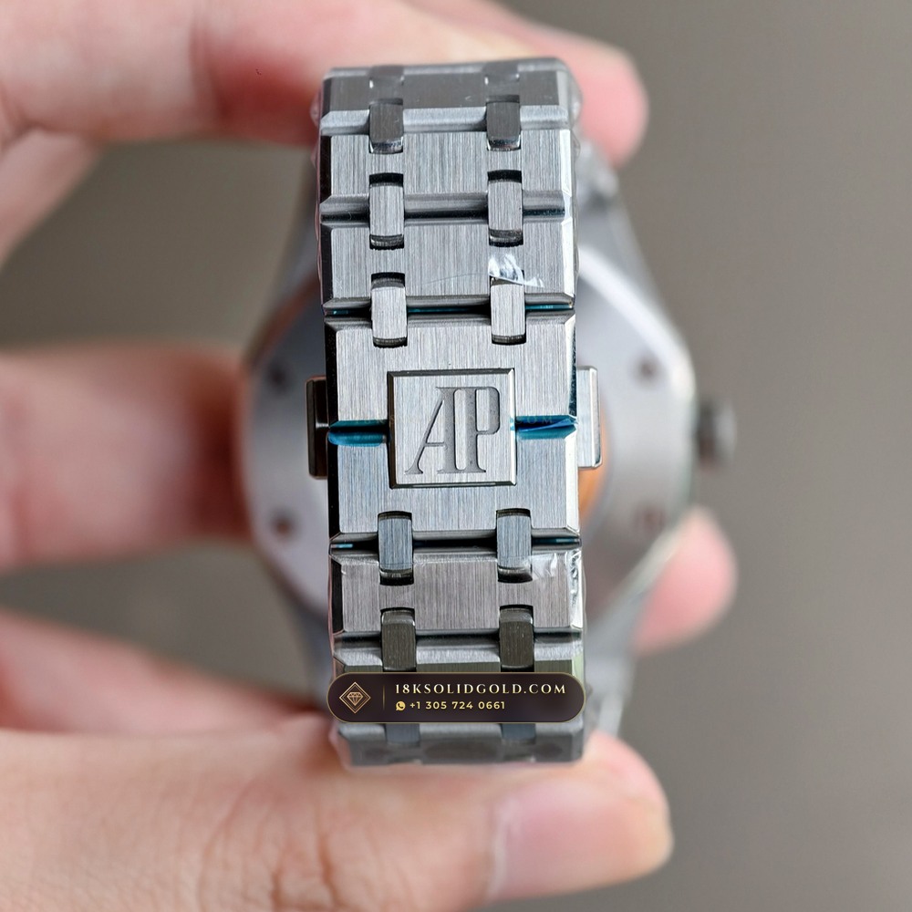 Audemars Piguet Royal Oak Double Balance Wheel Openworked 41mm 5-Axis CNC Case Reference 15407ST.OO.1220ST.01 — Salon Edition — Studio Gallery Plate X in 904L Stainless Steel Custom Architecture (162.0g Verified Mass, Audemars Piguet Cal. 3132 Dual-Balance Openworked)