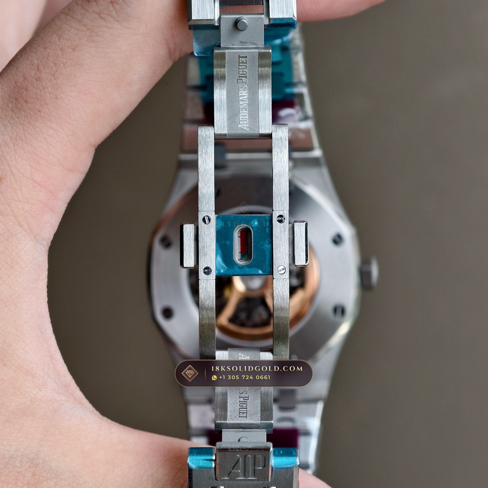 Audemars Piguet Royal Oak Double Balance Wheel Openworked 41mm 5-Axis CNC Case Reference 15407ST.OO.1220ST.01 — Salon Edition — Studio Gallery Plate XI in 904L Stainless Steel Custom Architecture (162.0g Verified Mass, Audemars Piguet Cal. 3132 Dual-Balance Openworked)