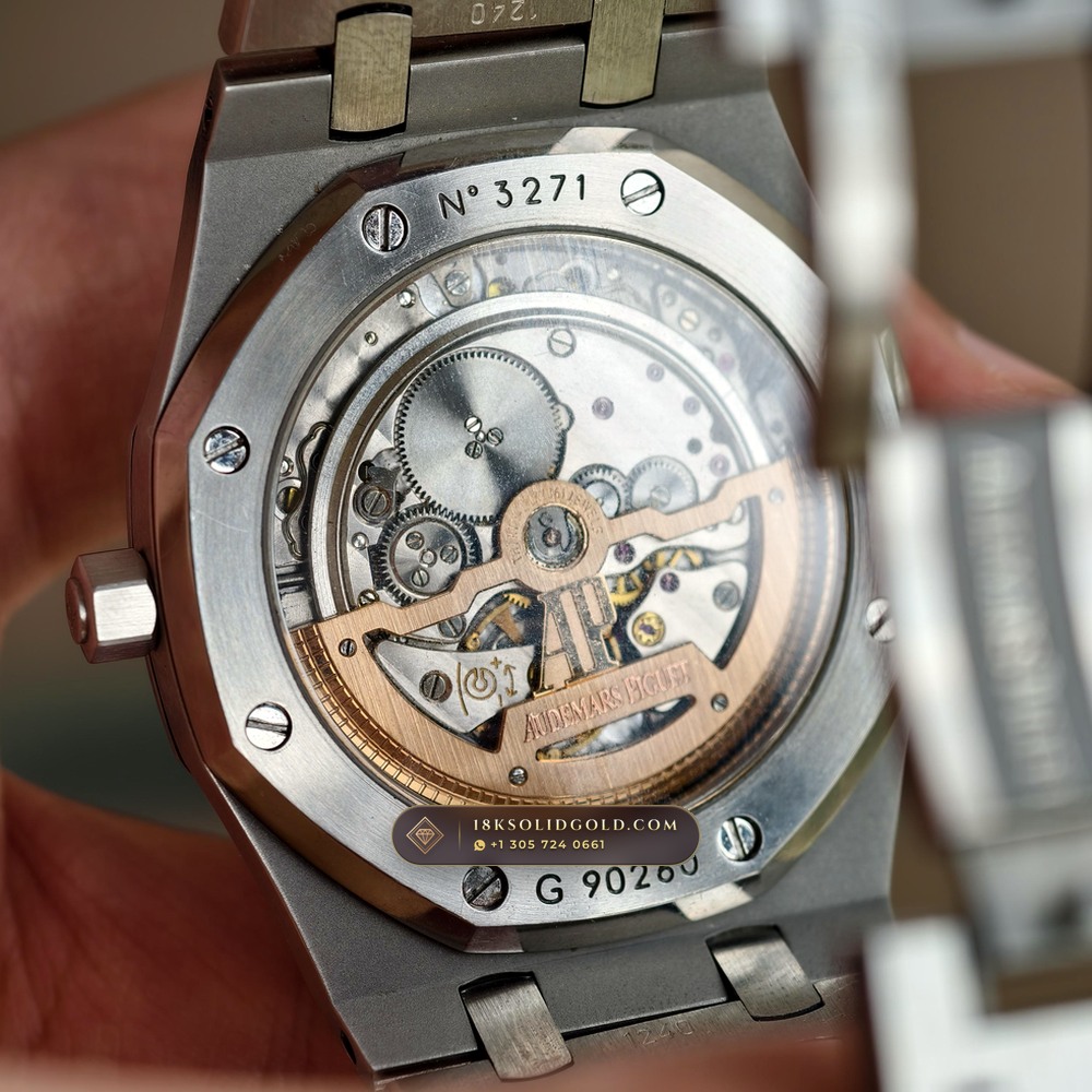 Audemars Piguet Royal Oak Jumbo Extra-Thin 39mm Custom Tapestry Dial 5-Axis CNC Case Reference 15202ST.OO.1240ST.01 — Salon Edition — Studio Gallery Plate VII in 904L Stainless Steel Custom Architecture (103.5g Verified Mass, Audemars Piguet Cal. 2121 Ultra-Thin)