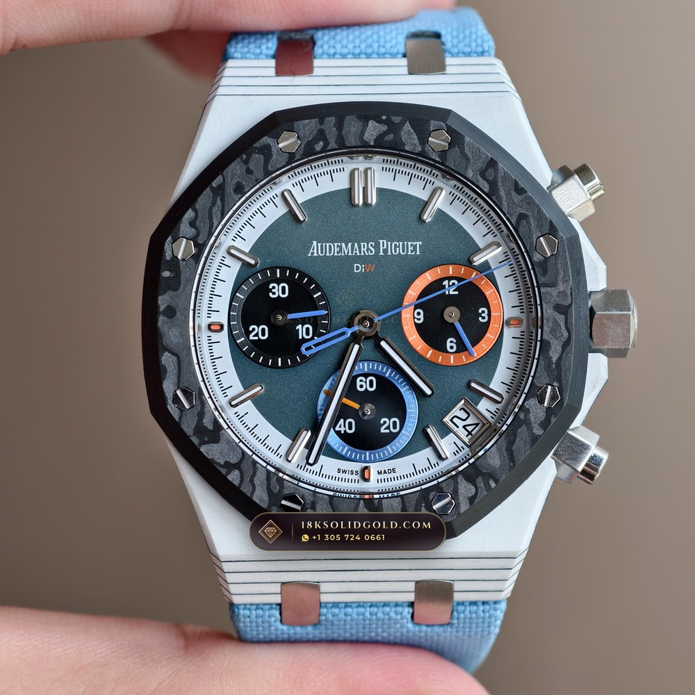 Audemars Piguet Royal Oak Selfwinding Chronograph 41mm DiW Carbon Racer Edition 5-Axis CNC Case Reference 26240 — Salon Edition