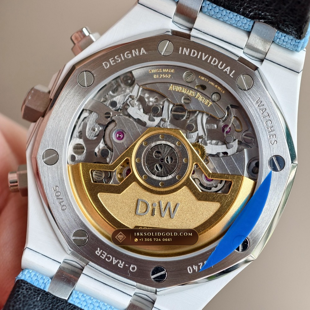 Audemars Piguet Royal Oak Selfwinding Chronograph 41mm DiW Carbon Racer Edition 5-Axis CNC Case Reference 26240 — Salon Edition — Studio Gallery Plate VII in Forged Carbon TPT & Titanium (65.9g Verified Mass, Audemars Piguet Cal. 4401 Flyback Chronograph)