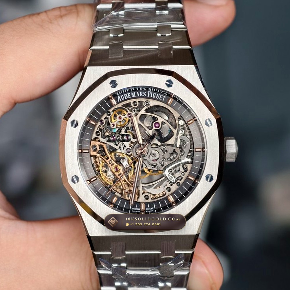 Audemars Piguet Royal Oak Double Balance Wheel Openworked 41mm Reference 15407ST.OO.1220ST.01 — Salon Edition