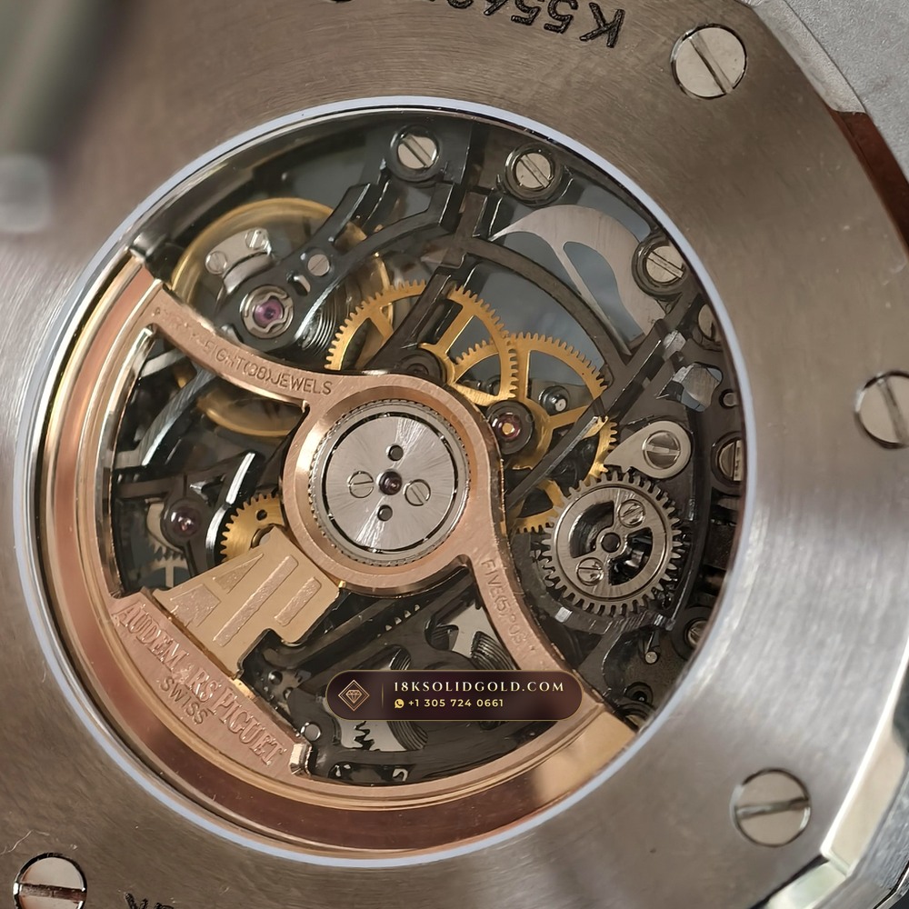 Audemars Piguet Royal Oak Double Balance Wheel Openworked 41mm Reference 15407ST.OO.1220ST.01 — Salon Edition — Studio Gallery Plate VIII in 904L Stainless Steel Custom Architecture (162.3g Verified Mass, Audemars Piguet Cal. 3132 Dual-Balance Openworked)