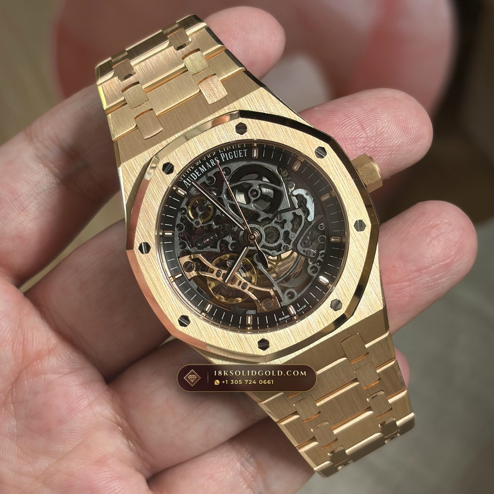 Audemars Piguet Royal Oak Double Balance Wheel Openworked 41mm 18K Rose Gold Reference 15407OR.OO.1220OR.01 — Hallmarked Edition