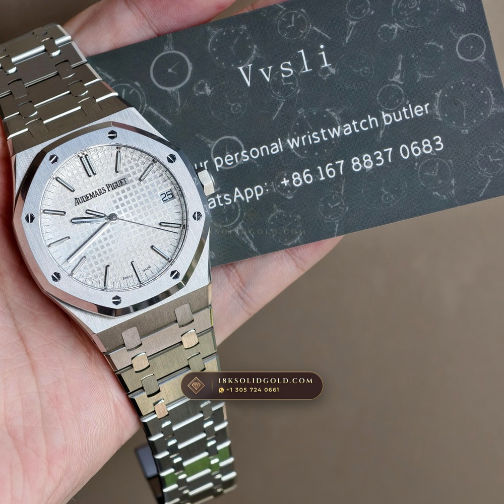 Audemars Piguet Royal Oak Selfwinding 41mm Geneva Atelier Spec Reference 15510ST — Salon Edition — Studio Gallery Plate XII in 904L Stainless Steel Custom Architecture (166.4g Verified Mass, Audemars Piguet Cal. 4302 - 70h Power Reserve)