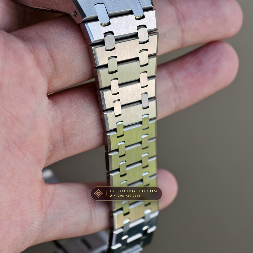 Audemars Piguet Royal Oak Selfwinding 41mm Custom SW Dial Deep Crystal Optics Reference 15510ST — Salon Edition — Studio Gallery Plate X in 904L Stainless Steel Custom Architecture (166.9g Verified Mass, Audemars Piguet Cal. 4302 - 70h Power Reserve)