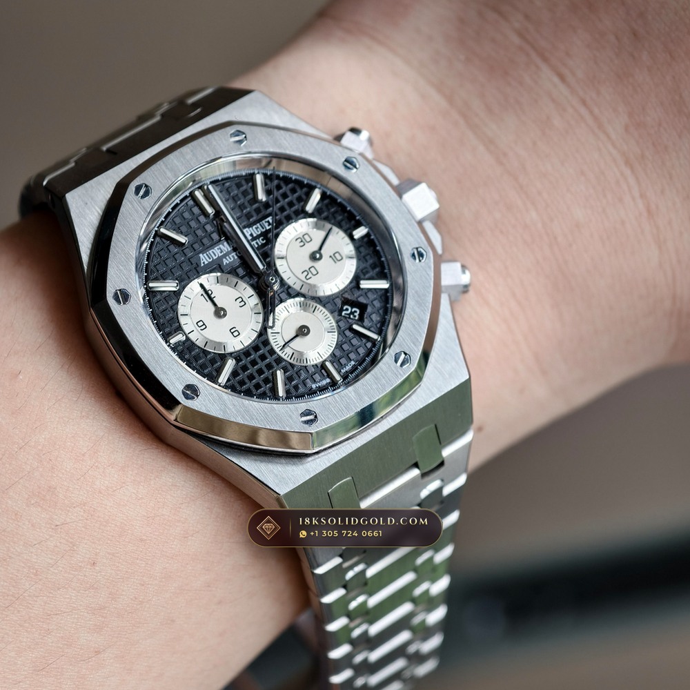 Audemars Piguet Royal Oak Selfwinding Chronograph 41mm Reference 26331ST.OO.1220ST.02 — Salon Edition — Studio Gallery Plate VIII in 904L Stainless Steel Custom Architecture (180.5g Verified Mass, Audemars Piguet Cal. 2385 Column-Wheel Chronograph)