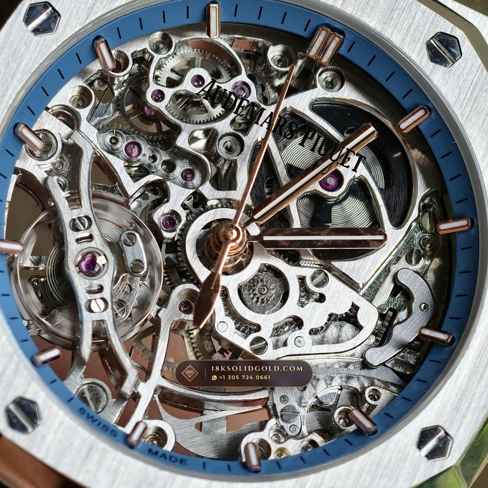 Audemars Piguet Royal Oak Double Balance Wheel Openworked 37mm 18K White Gold Reference 15467BC.OO.1256BC.01 — Hallmarked Edition — Studio Gallery Plate XI in 18K White Gold Au750 (184.3g Verified Mass, Audemars Piguet Cal. 3132 Dual-Balance Openworked)