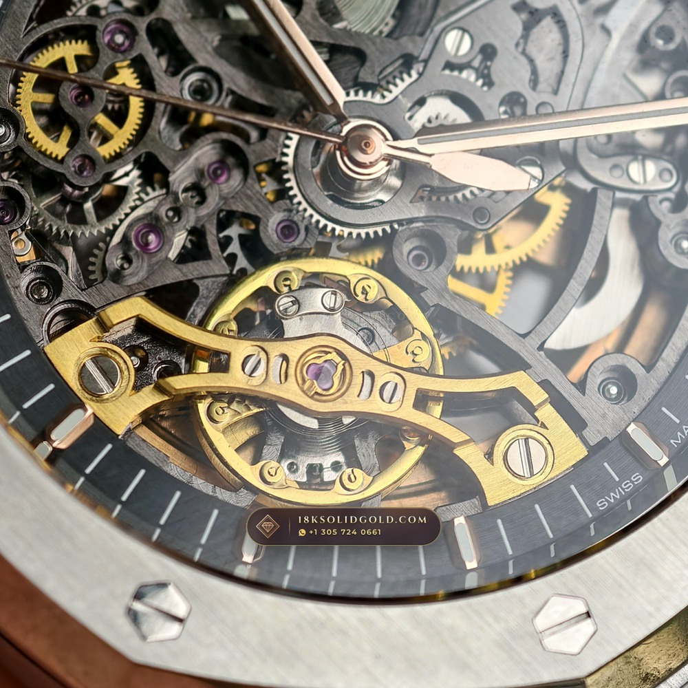 Audemars Piguet Royal Oak Double Balance Wheel Openworked 41mm Free-Sprung Calibre 5-Axis CNC Case Reference 15407ST.OO.1220ST.01 — Salon Edition — Studio Gallery Plate VII in 904L Stainless Steel Custom Architecture (162.1g Verified Mass, Audemars Piguet Cal. 3132 Dual-Balance Openworked)