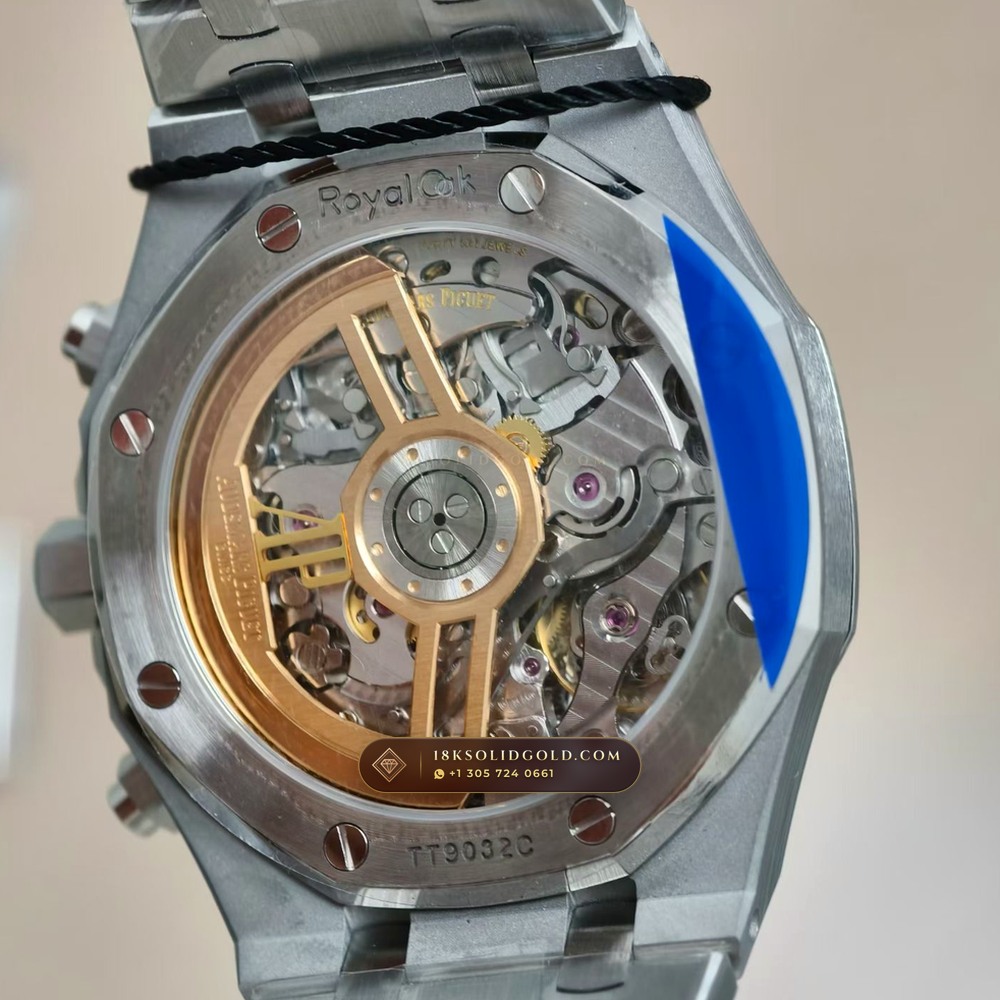 Audemars Piguet Royal Oak Selfwinding Chronograph 41mm Free-Sprung Calibre Reference 26240ST — Salon Edition — Studio Gallery Plate VII in 904L Stainless Steel Custom Architecture (180.3g Verified Mass, Audemars Piguet Cal. 4401 Flyback Chronograph)