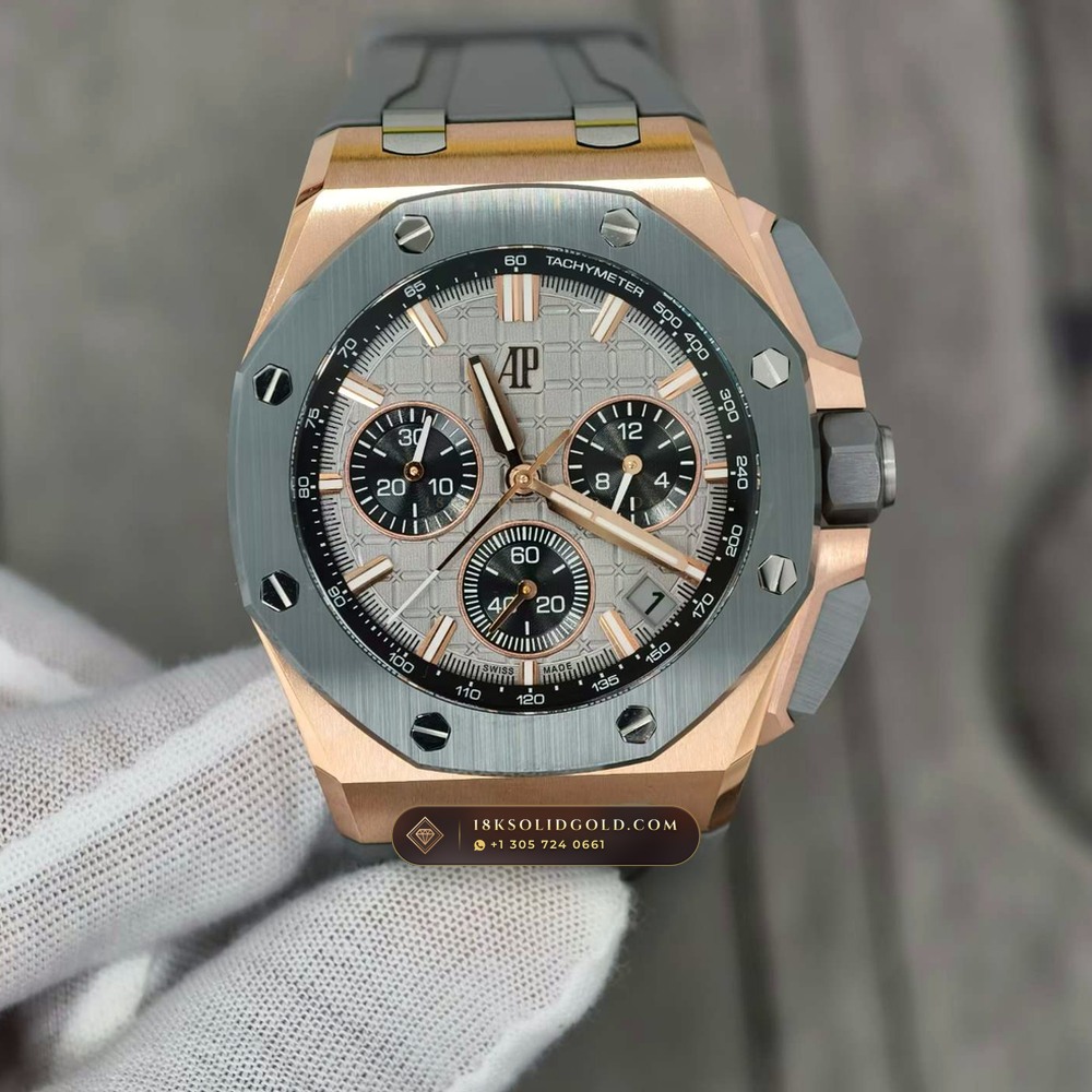 Audemars Piguet Royal Oak Offshore Selfwinding Chronograph 43mm 18K Rose Gold Reference 26420OI.OO.A015VE.01 — Hallmarked Edition