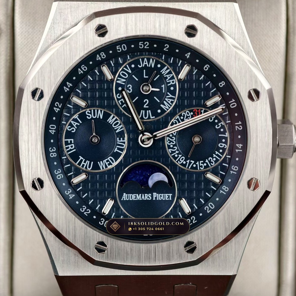 Audemars Piguet Royal Oak Perpetual Calendar 41mm 5-Axis CNC Case Reference 26574ST.OO.1220ST.02 — Salon Edition angle 2