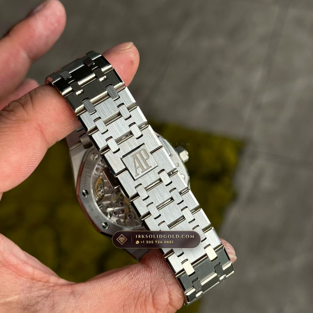Audemars Piguet Royal Oak Selfwinding 41mm 18K White Gold Reference 15510BC.OO.1320BC.01 — Hallmarked Edition — Studio Gallery Plate VIII in 18K White Gold Au750 (223.6g Verified Mass, Audemars Piguet Cal. 4302 - 70h Power Reserve)