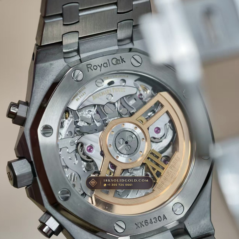 Audemars Piguet Royal Oak Selfwinding Chronograph 41mm Chronometer Regulated Spec Reference 26240ST — Salon Edition — Studio Gallery Plate VIII in 904L Stainless Steel Custom Architecture (180.3g Verified Mass, Audemars Piguet Cal. 4401 Flyback Chronograph)