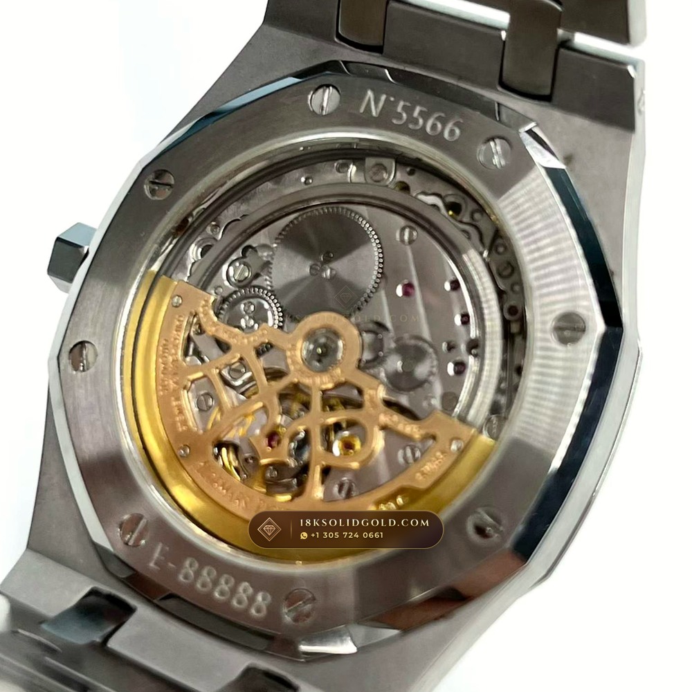 Audemars Piguet Royal Oak Jumbo Extra-Thin 39mm Reference 15202ST.OO.0944ST.03 — Salon Edition — Studio Gallery Plate VIII in 904L Stainless Steel Custom Architecture (103.8g Verified Mass, Audemars Piguet Cal. 2121 Ultra-Thin)