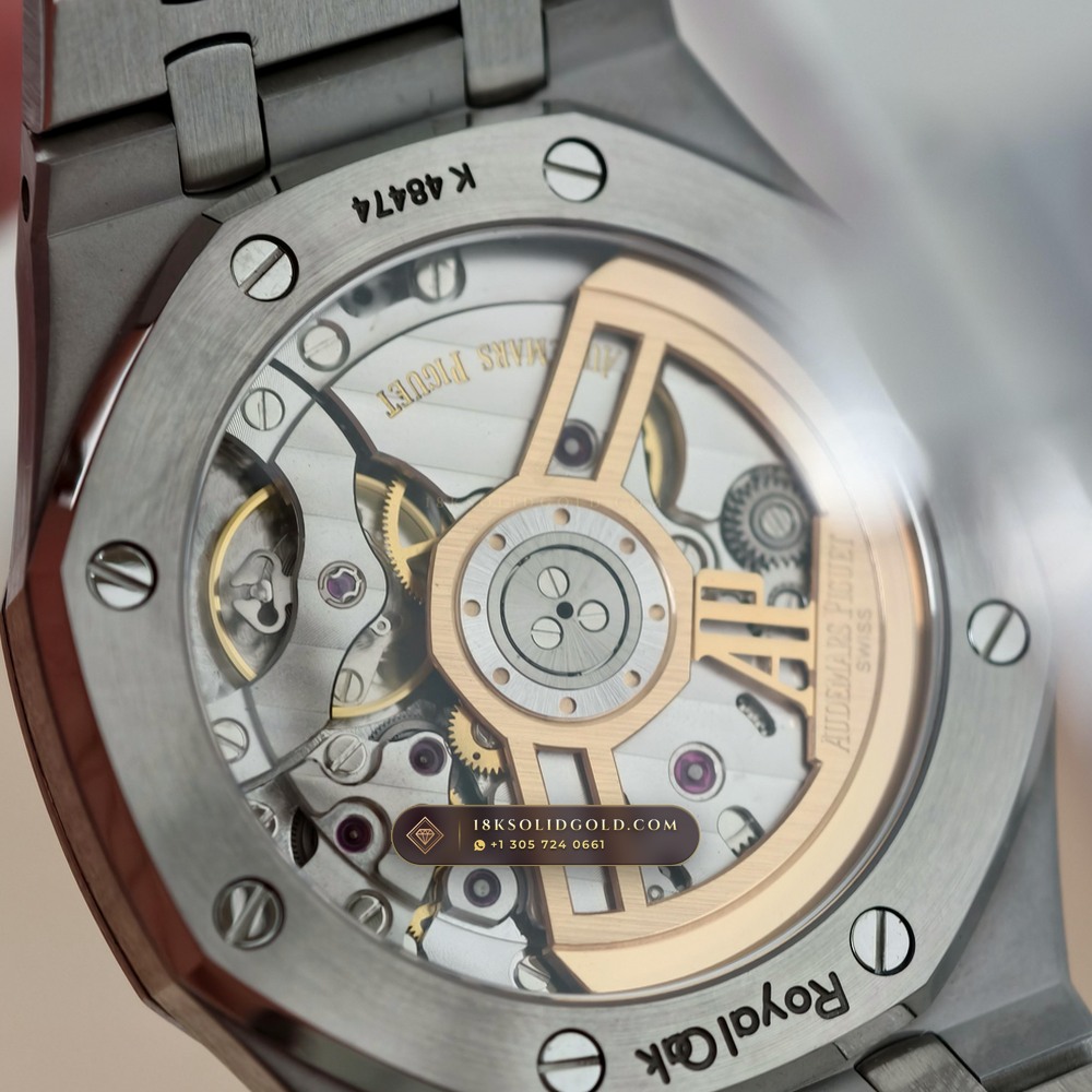 Audemars Piguet Royal Oak Selfwinding 41mm Custom Tapestry Dial Deep Crystal Optics Reference 15500ST — Salon Edition — Studio Gallery Plate IX in 904L Stainless Steel Custom Architecture (166.5g Verified Mass, Audemars Piguet Cal. 4302 - 70h Power Reserve)