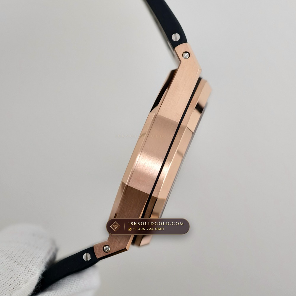 Audemars Piguet Royal Oak Selfwinding 41mm 18K Rose Gold Reference 15500OR.OO.D002CR.01 — Hallmarked Edition — Studio Gallery Plate VII in 18K Rose Gold Au750 (138.6g Verified Mass, Audemars Piguet Cal. 4302 - 70h Power Reserve)