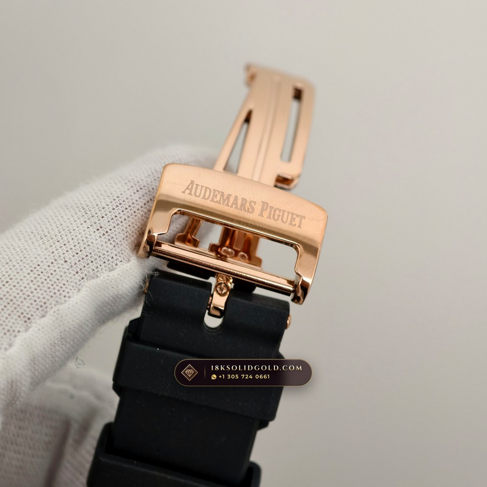 Audemars Piguet Royal Oak Selfwinding 41mm 18K Rose Gold Reference 15500OR.OO.D002CR.01 — Hallmarked Edition — Studio Gallery Plate VIII in 18K Rose Gold Au750 (138.6g Verified Mass, Audemars Piguet Cal. 4302 - 70h Power Reserve)