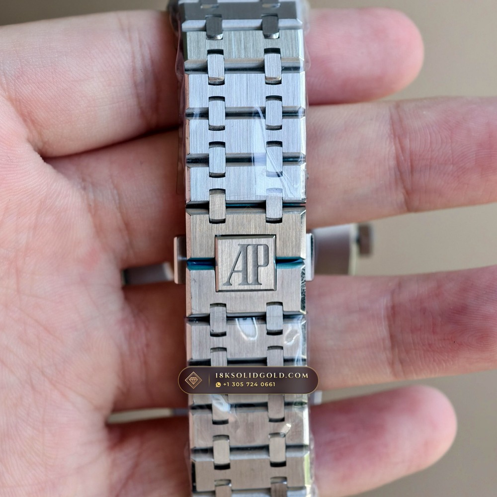 Audemars Piguet Royal Oak Double Balance Wheel Openworked 41mm 22K Gold Rotor 5-Axis CNC Case Reference 15407ST.OO.1220ST.01 — Salon Edition — Studio Gallery Plate VIII in 904L Stainless Steel Custom Architecture (162.0g Verified Mass, Audemars Piguet Cal. 3132 Dual-Balance Openworked)