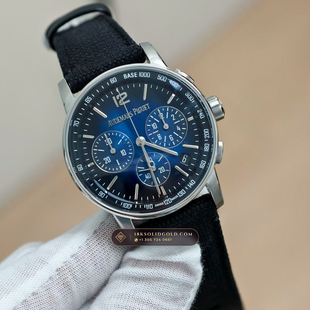 Audemars Piguet Code 11.59 Selfwinding Chronograph 41mm 18K White Gold Reference 26393BC.OO.A002KB.01 — Hallmarked Edition angle 2