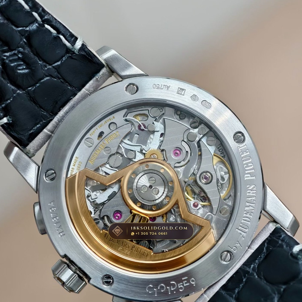Audemars Piguet Code 11.59 Selfwinding Chronograph 41mm 18K Rose Gold Reference 26393CR.OO.A009CR.01 — Hallmarked Edition — Studio Gallery Plate VIII in 18K Rose Gold Au750 (136.5g Verified Mass, Audemars Piguet Cal. 4401 Flyback Chronograph)