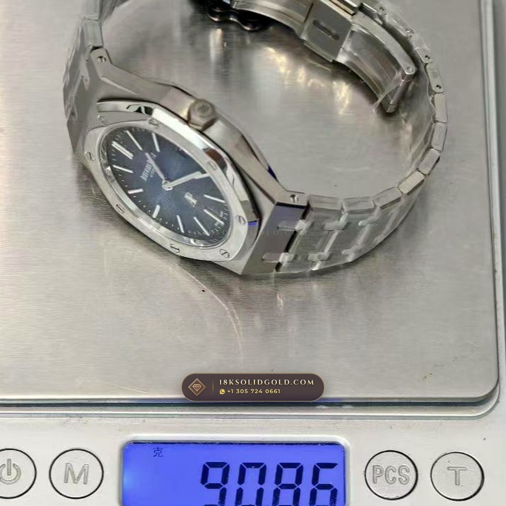 Audemars Piguet Royal Oak Jumbo Extra-Thin 39mm Geneva Atelier Spec Reference 15202IP — Salon Edition — Studio Gallery Plate XII in 904L Stainless Steel Custom Architecture (94.1g Verified Mass, Audemars Piguet Cal. 2121 Ultra-Thin)