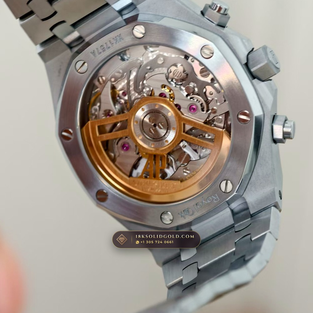 Audemars Piguet Royal Oak Selfwinding Chronograph 41mm Master Watchmaker Spec Reference 26240ST — Salon Edition — Studio Gallery Plate VII in 904L Stainless Steel Custom Architecture (180.9g Verified Mass, Audemars Piguet Cal. 4401 Flyback Chronograph)