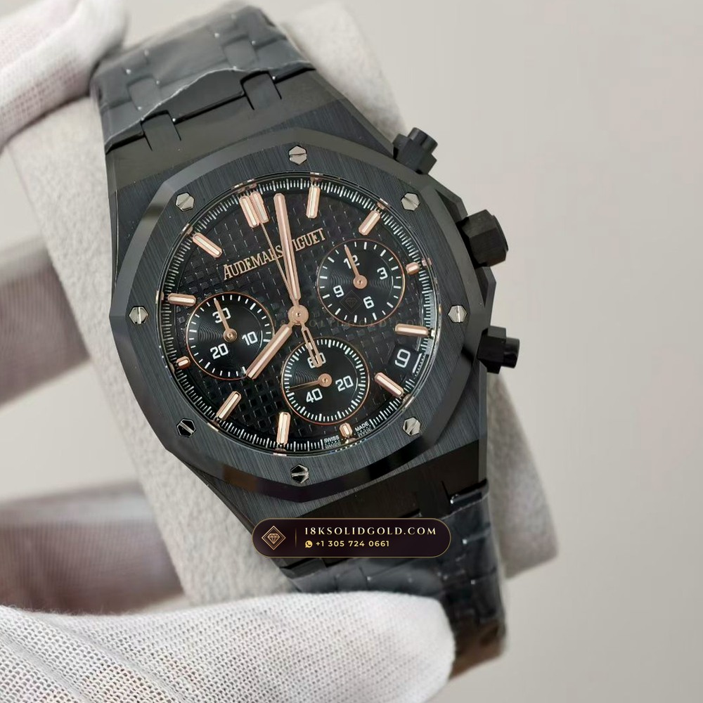 Audemars Piguet Royal Oak Selfwinding Chronograph 41mm Free-Sprung Calibre Reference 26240CE — Salon Edition angle 2