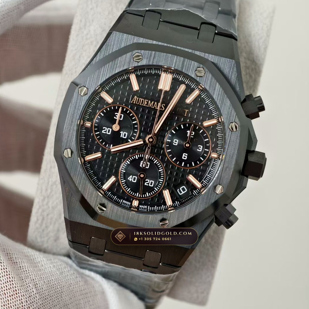 Audemars Piguet Royal Oak Selfwinding Chronograph 41mm Free-Sprung Calibre Reference 26240CE — Salon Edition angle 3