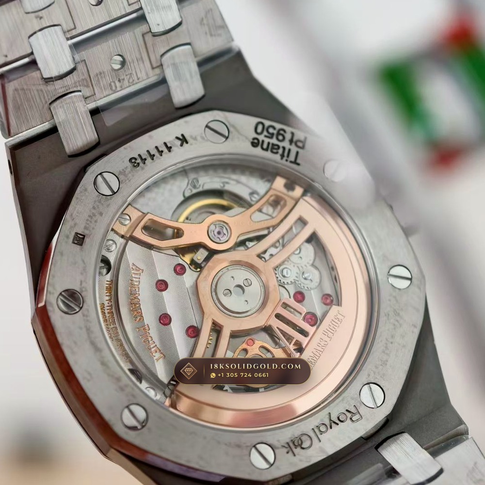 Audemars Piguet Royal Oak Jumbo Extra-Thin 39mm Reference 16202IP — Salon Edition — Studio Gallery Plate VII in Grade 5 Titanium Monobloc (94.4g Verified Mass, Audemars Piguet Cal. 7121)