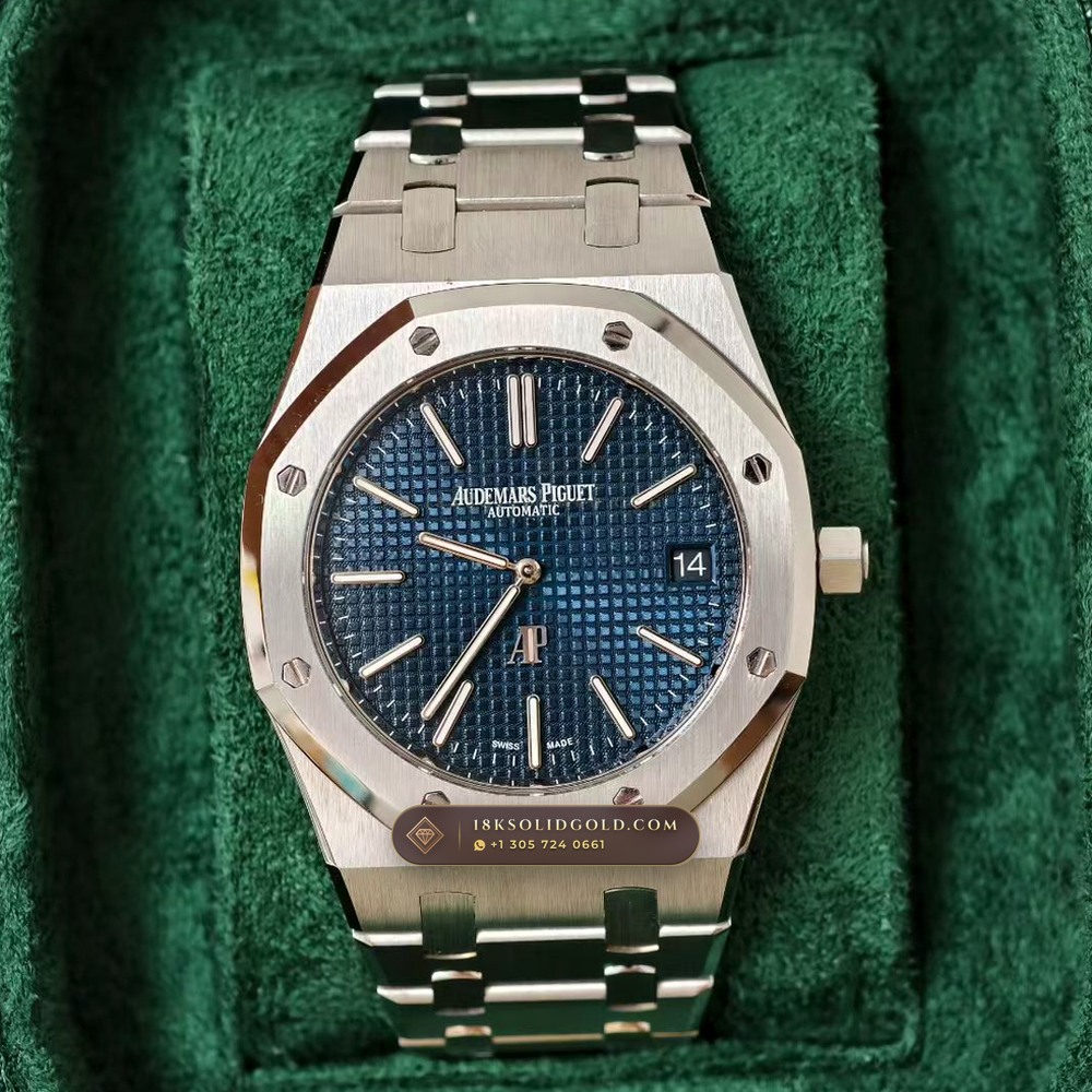 Audemars Piguet Royal Oak Jumbo Extra-Thin 39mm Hand-Chamfered Bevel Spec Reference 15202ST — Salon Edition