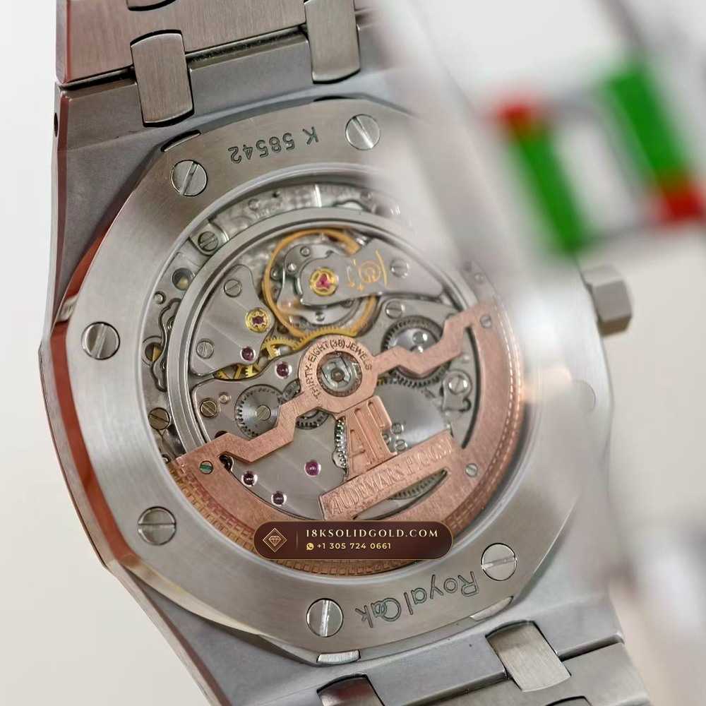Audemars Piguet Royal Oak Jumbo Extra-Thin 39mm Hand-Chamfered Bevel Spec Reference 15202ST — Salon Edition — Studio Gallery Plate VII in 904L Stainless Steel Custom Architecture (103.7g Verified Mass, Audemars Piguet Cal. 2121 Ultra-Thin)
