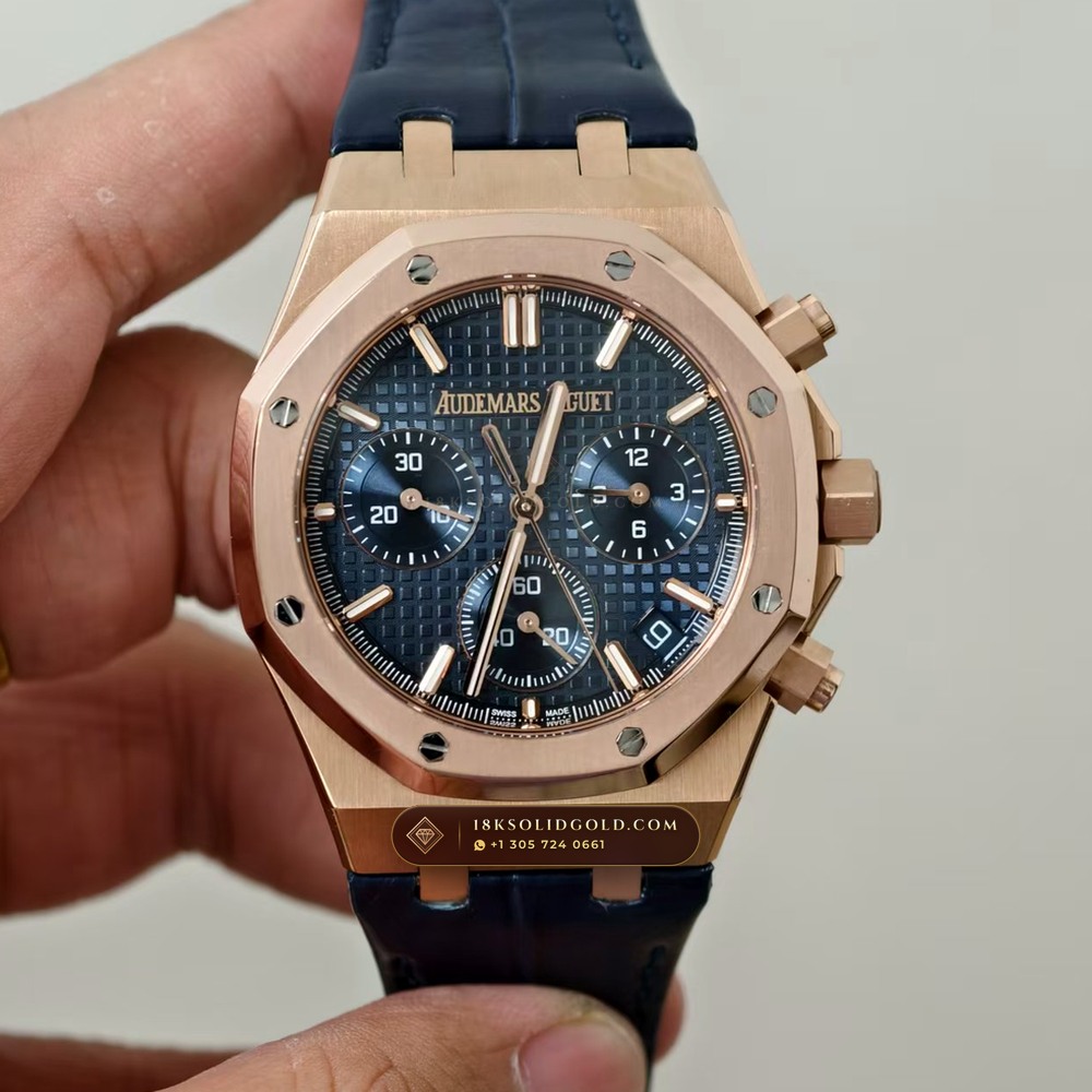 Audemars Piguet Royal Oak Selfwinding Chronograph 41mm 18K Rose Gold Deep Crystal Optics Reference 26240OR — Hallmarked Edition