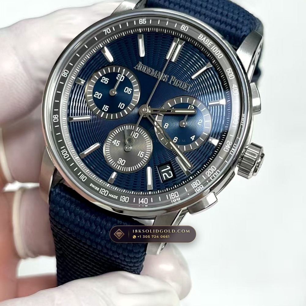 Audemars Piguet Code 11.59 Selfwinding Chronograph 41mm Reference 26393ST.OO.A348KB.01 — Salon Edition — Studio Gallery Plate VIII in 904L Stainless Steel Custom Architecture (107.5g Verified Mass, Audemars Piguet Cal. 4401 Flyback Chronograph)