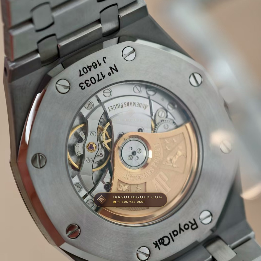 Audemars Piguet Royal Oak Selfwinding 41mm Reference 15400ST — Salon Edition — Studio Gallery Plate VIII in 904L Stainless Steel Custom Architecture (166.8g Verified Mass, Audemars Piguet Cal. 3120 - 22K Gold Rotor)