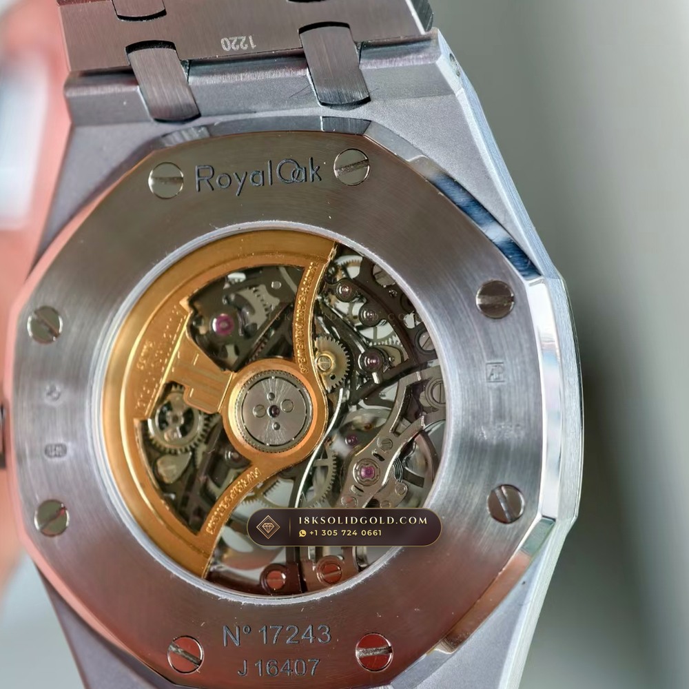 Audemars Piguet Royal Oak Double Balance Wheel Openworked 41mm 18K White Gold Reference 15412BC — Hallmarked Edition — Studio Gallery Plate VII in 18K White Gold Au750 (224.8g Verified Mass, Audemars Piguet Cal. 3132 Dual-Balance Openworked)