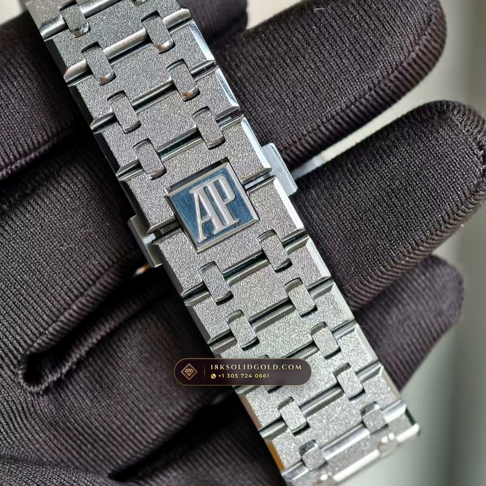 Audemars Piguet Royal Oak Double Balance Wheel Openworked 41mm 18K White Gold Reference 15412BC — Hallmarked Edition — Studio Gallery Plate VIII in 18K White Gold Au750 (224.8g Verified Mass, Audemars Piguet Cal. 3132 Dual-Balance Openworked)