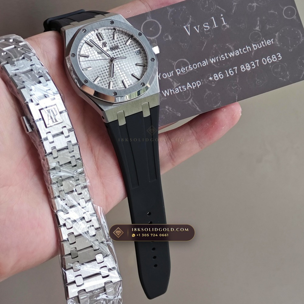 Audemars Piguet Royal Oak Selfwinding 41mm Reference 15500ST — Salon Edition — Studio Gallery Plate IX in 904L Stainless Steel Custom Architecture (166.2g Verified Mass, Audemars Piguet Cal. 4302 - 70h Power Reserve)