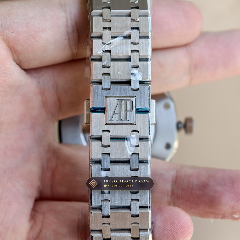 Audemars Piguet Royal Oak Double Balance Wheel Openworked 41mm Salmon Dial Reference 15407ST.OO.1220ST.02 — Salon Edition — Studio Gallery Plate XII in 904L Stainless Steel Custom Architecture (162.1g Verified Mass, Audemars Piguet Cal. 3132 Dual-Balance Openworked)
