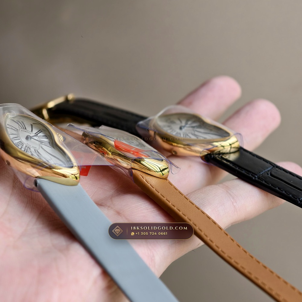 Cartier Crash de Cartier London Boutique 18K Yellow Gold Reference WGCH0006 — Hallmarked Edition — Studio Gallery Plate XIII in 18K Yellow Gold Au750 (54.4g Verified Mass, Cartier Manufacture Hand-Wound Cal. 8970 MC)