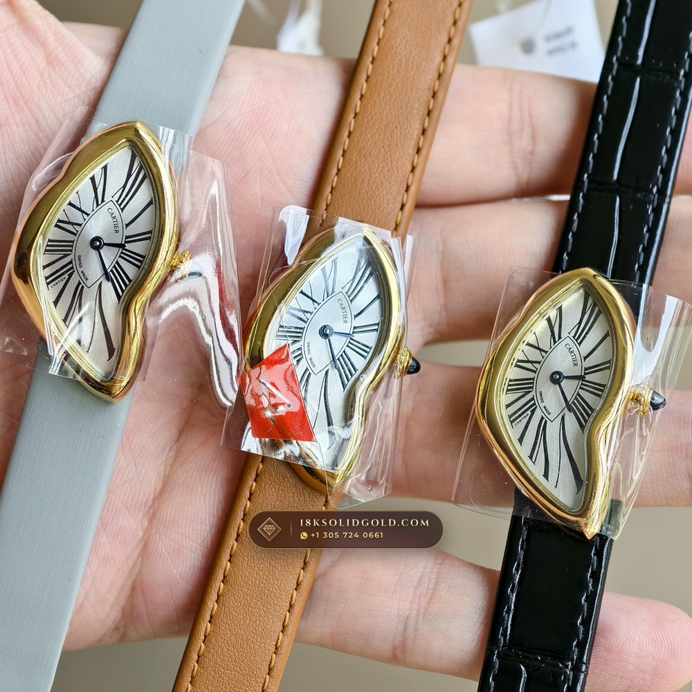 Cartier Crash de Cartier London Boutique 18K Yellow Gold Reference WGCH0006 — Hallmarked Edition — Studio Gallery Plate VIII in 18K Yellow Gold Au750 (54.4g Verified Mass, Cartier Manufacture Hand-Wound Cal. 8970 MC)