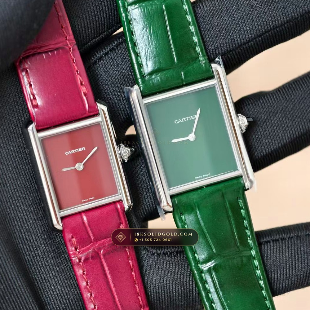 Cartier Tank Must Medium Classic Silvered Dial Reference WSTA0041 — Salon Edition angle 2