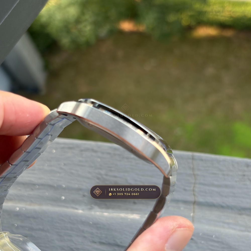 Cartier Santos de Cartier Medium 35.1mm Opaline Dial Reference WSSA0029 — Salon Edition — Studio Gallery Plate VIII in 904L Stainless Steel Custom Architecture (115.5g Verified Mass, Cartier Manufacture Cal. 1847 MC / Skeleton Cal. 9611 MC)