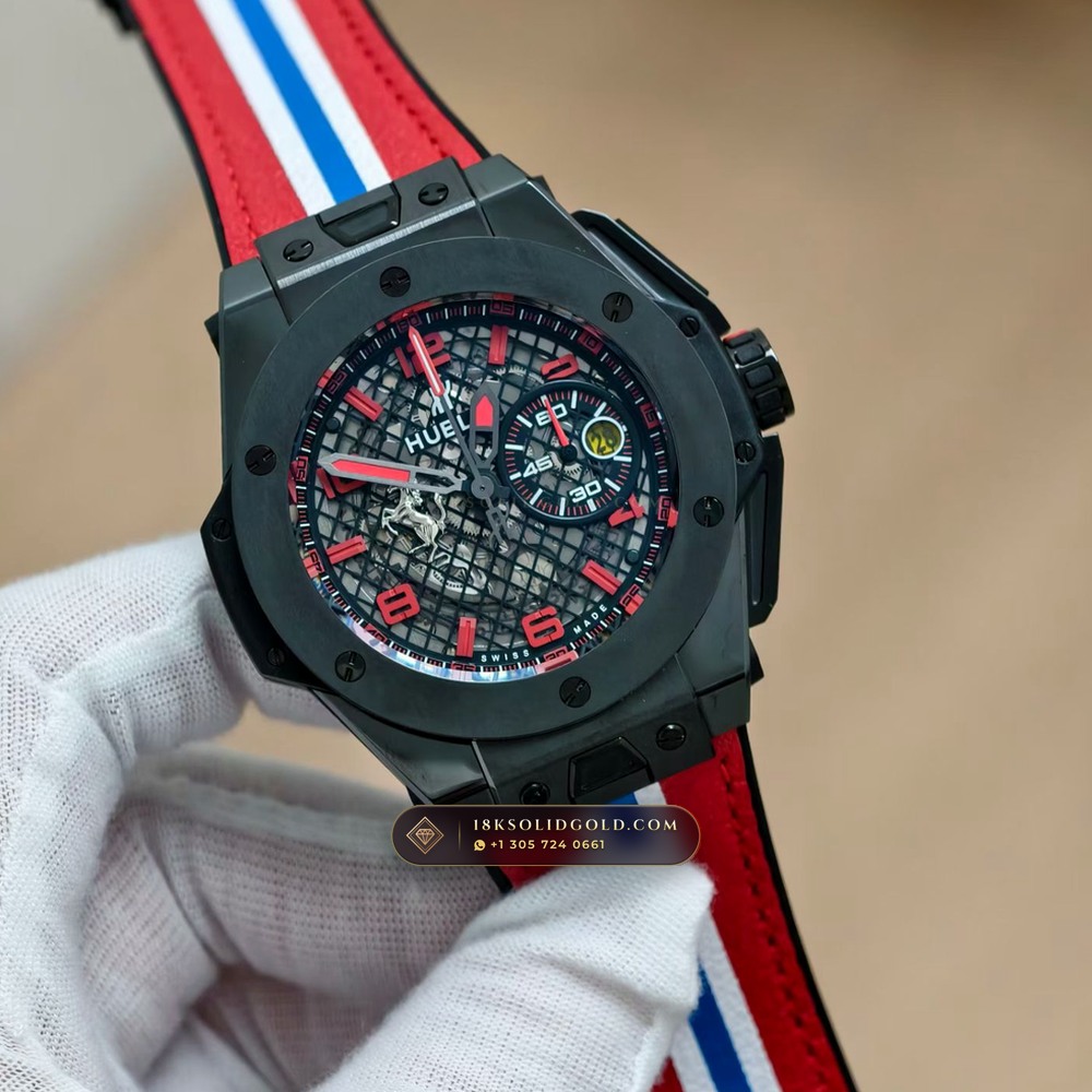 Hublot Big Bang Ferrari Unico Flyback Chronograph 45mm Reference 402.CX.0113.WR — Salon Edition angle 2
