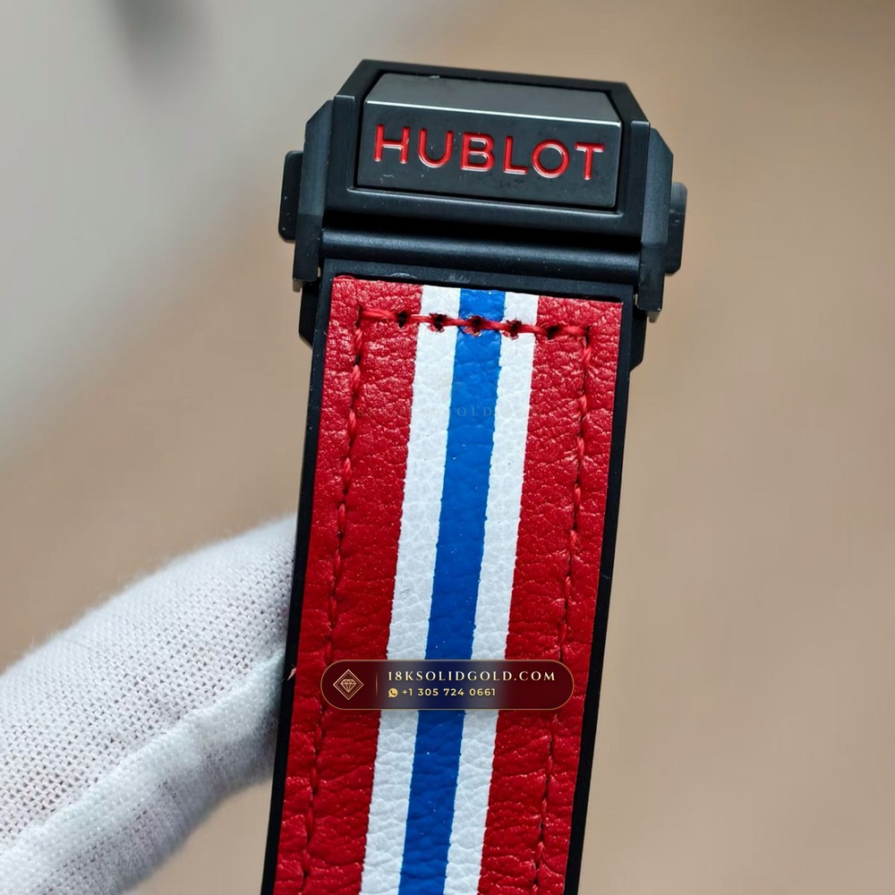 Hublot Big Bang Ferrari Unico Flyback Chronograph 45mm Reference 402.CX.0113.WR — Salon Edition — Studio Gallery Plate IX in High-Tech Ceramic & Titanium (120.7g Verified Mass, Hublot Unico Flyback Chronograph Cal. HUB1280)