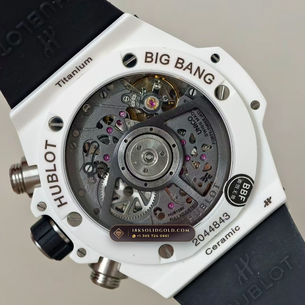 Hublot Big Bang Unico Flyback Chronograph 42mm Reference 441.NX.1171.RX — Salon Edition — Studio Gallery Plate VIII in Grade 5 Titanium Monobloc (120.2g Verified Mass, Hublot Unico Flyback Chronograph Cal. HUB1280)