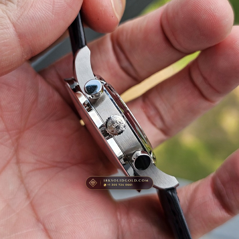 IWC Schaffhausen IWC Portugieser Chronograph 40.9mm Silver Dial Reference IW371445 — Salon Edition — Studio Gallery Plate VIII in 904L Stainless Steel Custom Architecture (81.5g Verified Mass, IWC Manufacture Cal. 69355 / Cal. 52010)