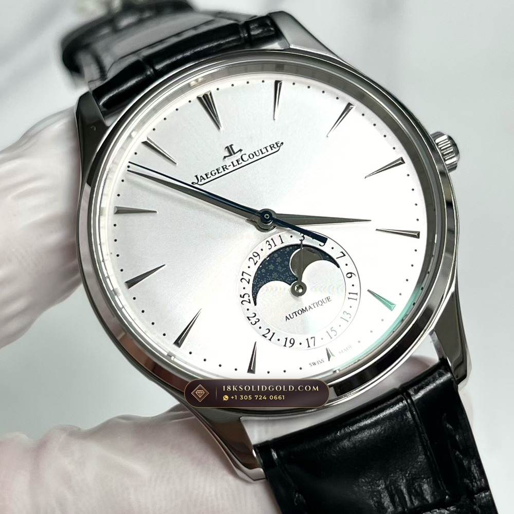 Jaeger-LeCoultre Master Ultra Thin Moonphase 39mm Free-Sprung Cal. 925 Reference Q1368430 — Salon Edition angle 2