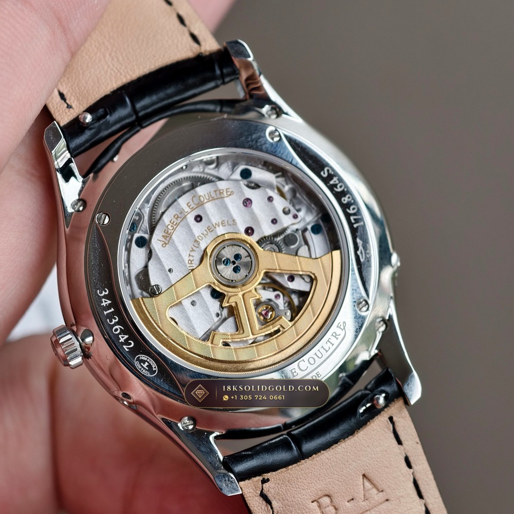 Jaeger-LeCoultre Master Ultra Thin Moon 39mm Silver Sunray Dial Reference Q1368430 — Salon Edition — Studio Gallery Plate VII in 904L Stainless Steel Custom Architecture (68.5g Verified Mass, Jaeger-LeCoultre Manufacture Cal. 925 / Cal. 899)