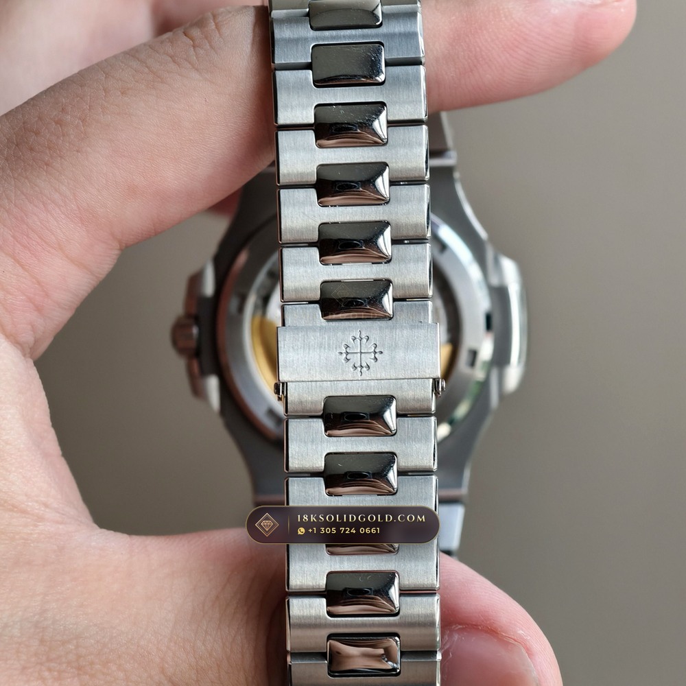 Patek Philippe Nautilus Self-Winding Reference 5711/1A — Salon Edition — Studio Gallery Plate X in 904L Stainless Steel Custom Architecture (115.4g Verified Mass, Patek Philippe Cal. 26-330 S C / Cal. 324 S C - 21K Gold Rotor)